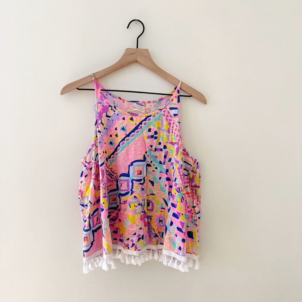 Lily Pulitzer Colorful Sleeveless Women's Top size large